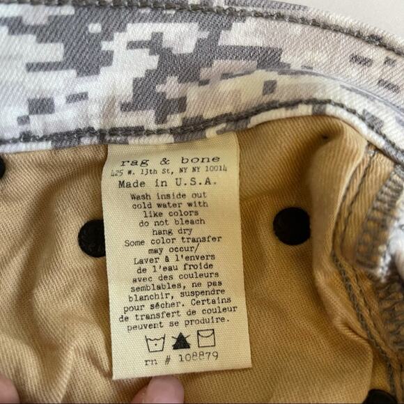 Rag & Bone Gray Digital Camo Skinny Jeans - Picture 9 of 9